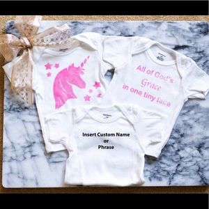 A set of 3 infant shirts for girls